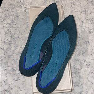 Rothy's Women's Flats in Emerald Green - The Point